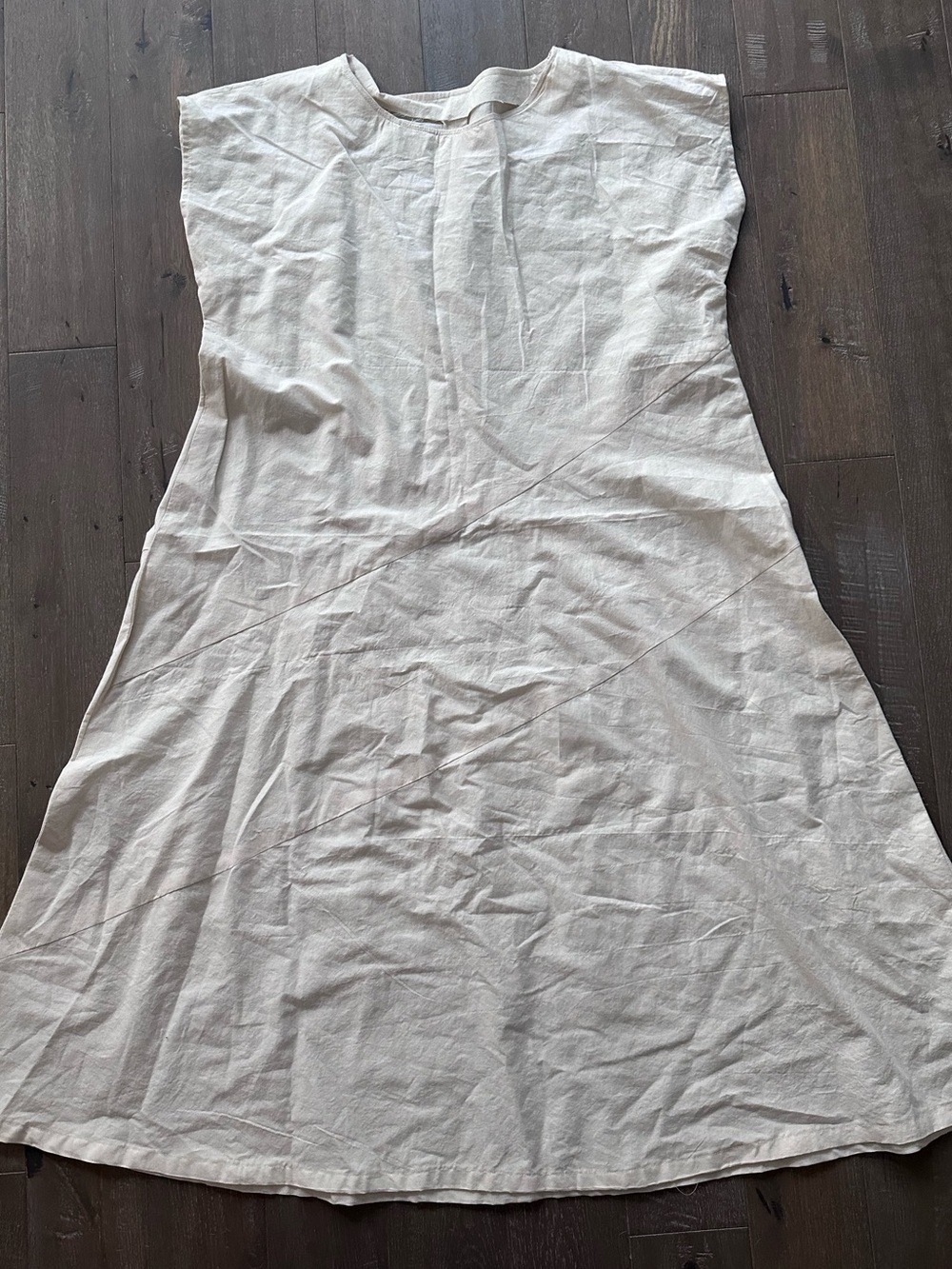 HANDMADE (BY MY MOM) COTTON MUSLIN SHIFT DRESS OSFM